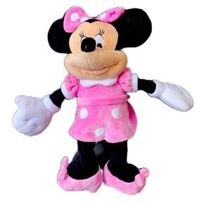 Disney Parks Minnie Mouse 16" Pink Polka Plush Animal Toy By Just Play LLC